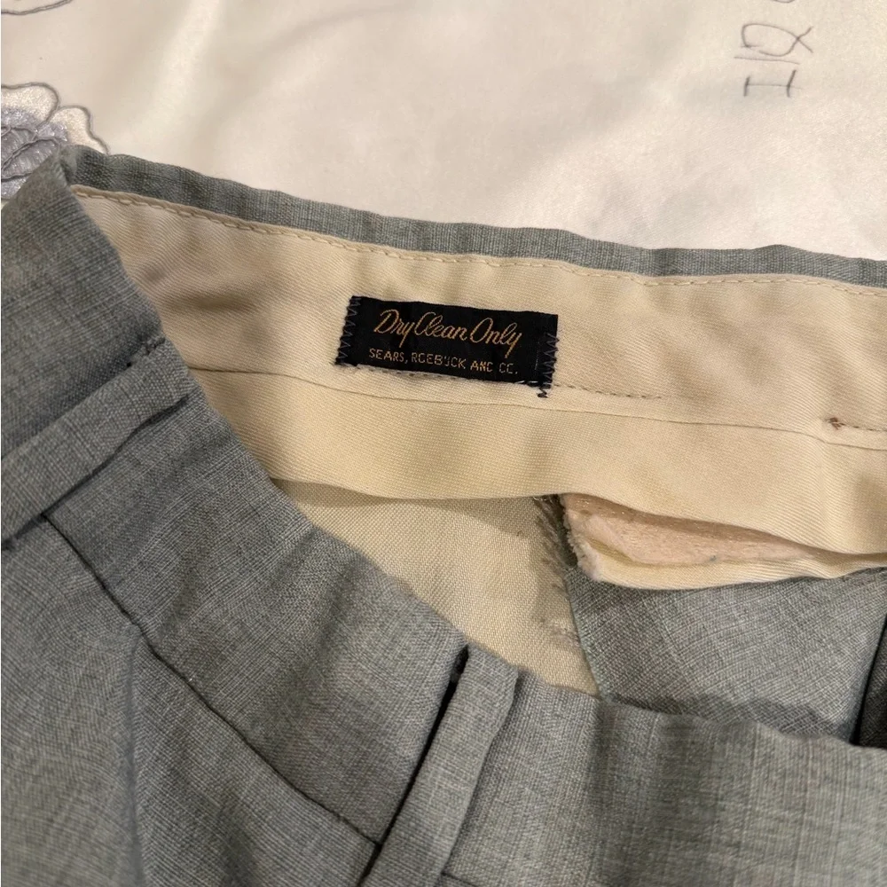 Sears Men's Gray Dress Trousers